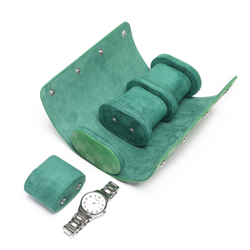 Luxury Watch Holder For Men - Luxury Leather Watch Roll Gift Box