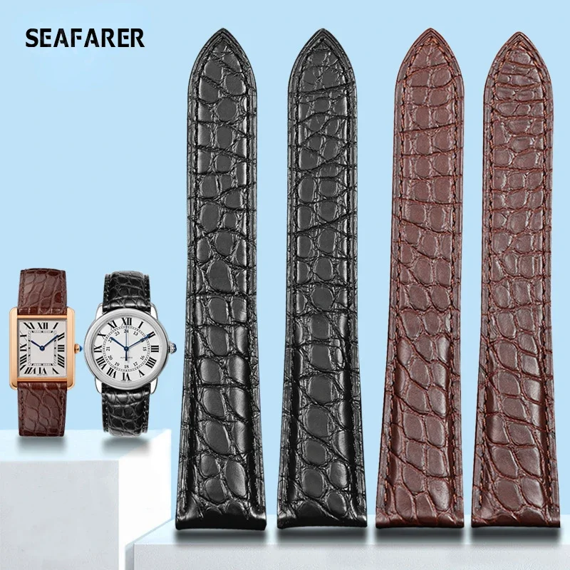 Cartier Watch Tank - Genuine Leather Watch Strap for Cartier