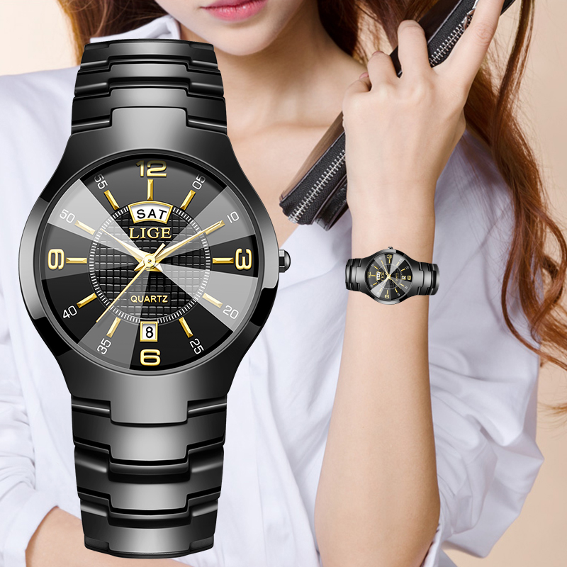LIGE Fashion Elegant Women's W - Luxury Watch Display 评论和价格
