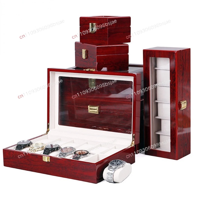 Luxury Wooden Watch Box 1/2/3/ - Luxury Watch Holder For Men 评论和价格