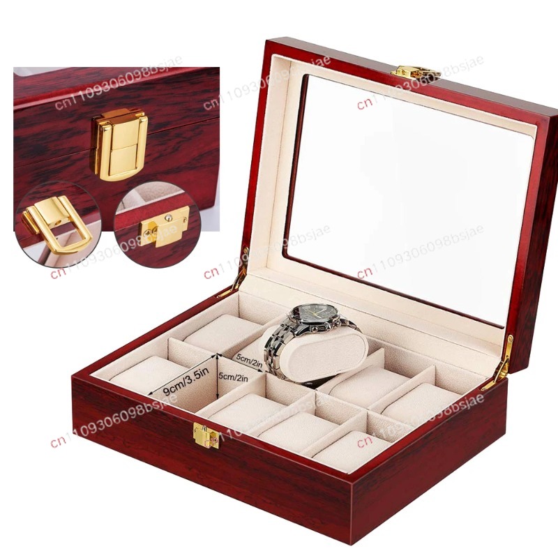 Luxury Wooden Watch Box 1/2/3/ - Luxury Watch Holder For Men 评论和价格