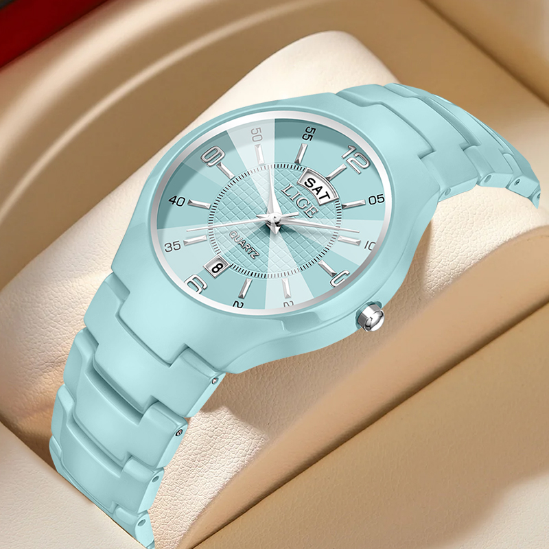 LIGE Luxury Elegant Quartz Wom - Luxury Watch Display 评论和价格