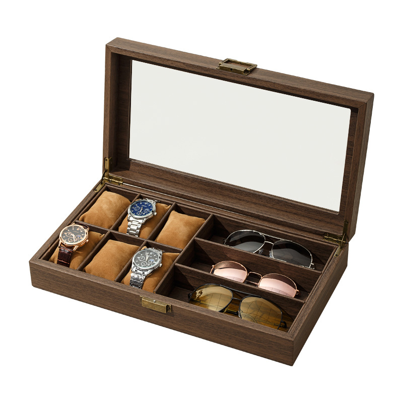 Luxury Wooden 2/3/6/10/12 Grid - Luxury Watch Holder For Men 评论和价格