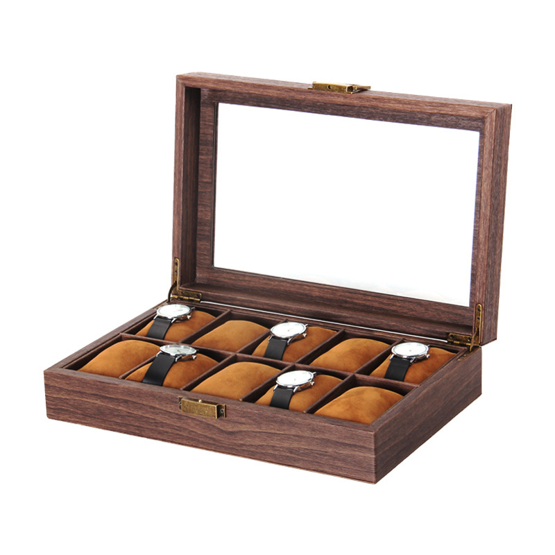 Luxury Wooden 2/3/6/10/12 Grid - Luxury Watch Holder For Men 评论和价格