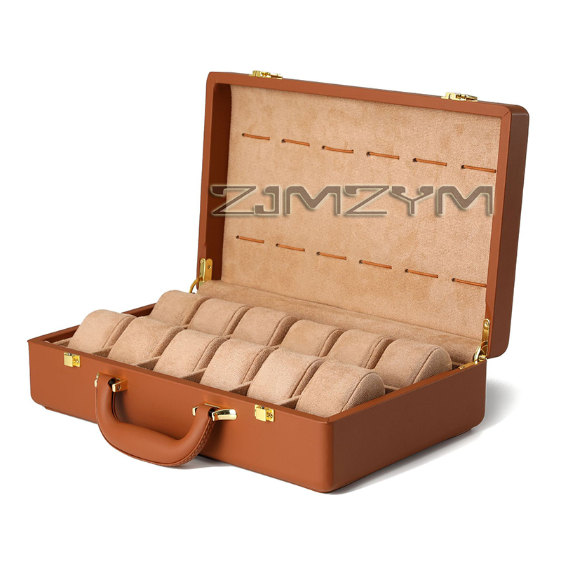 12 Slots Watch Box Mens Watche - Luxury Watch Display 评论和价格